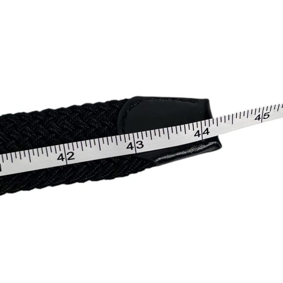 Mugsy jeans men’s one size fits most black woven stretch belt - Picture 6 of 7